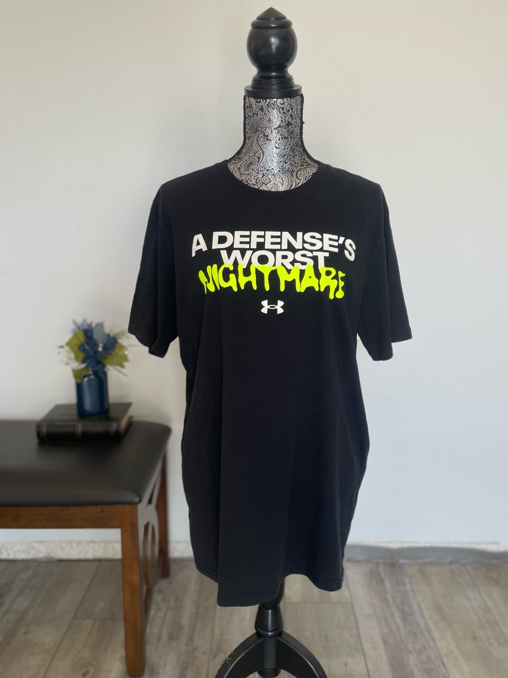 Under Armour Performance “A Defense's Worst Nightmare" Graphic Tee XL